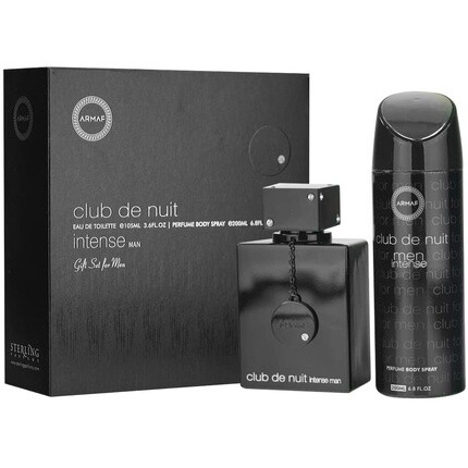 

Armaf Club De Nuit Intense Man Подарочный набор из двух предметов, черный