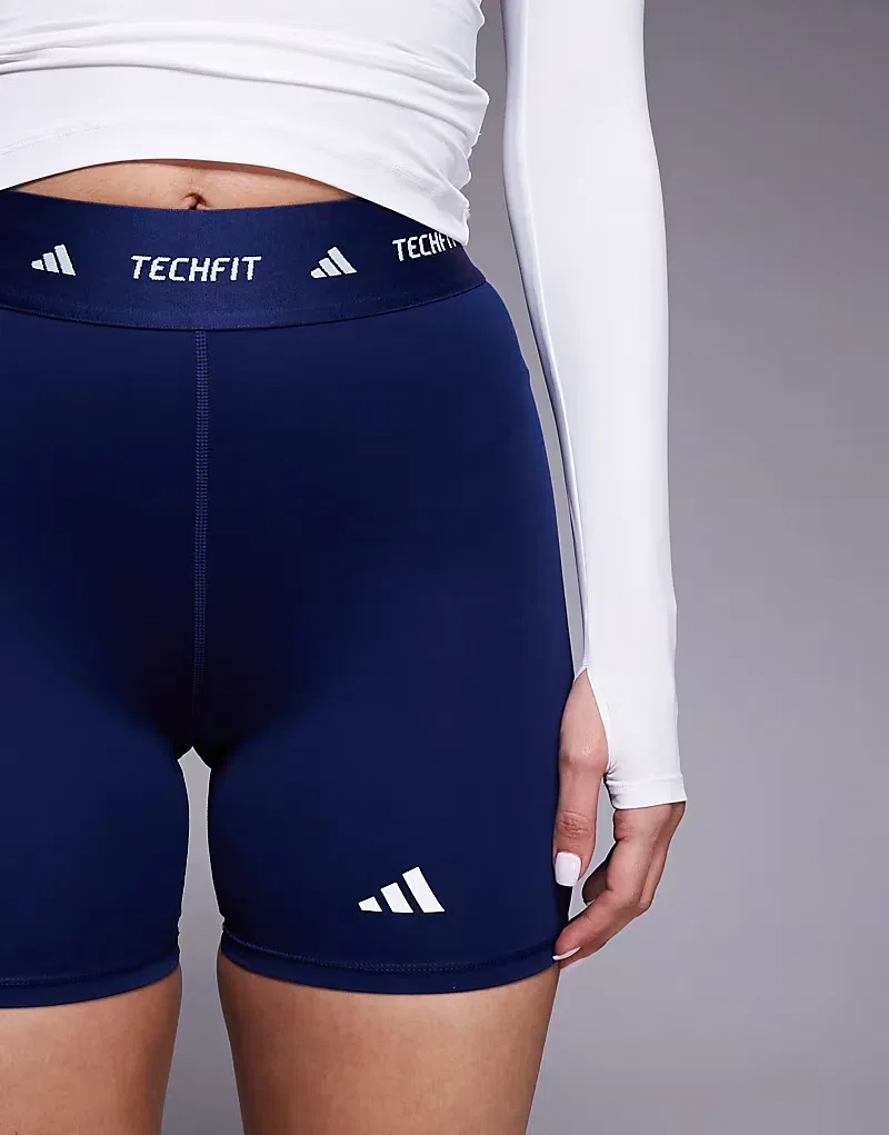 Трусики-шорты Adidas Training TechFit, темно-синий — фото 4