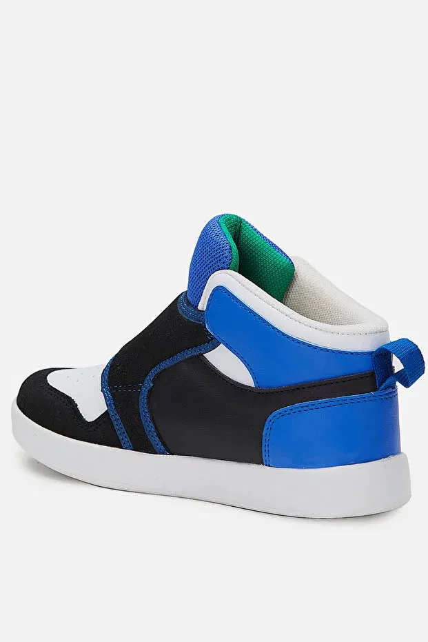 Детские ботинки для девочек на липучке Ufo Lighted Boy's Saks Blue/Black Boots Vicco, Sax Blue - Black — фото 4
