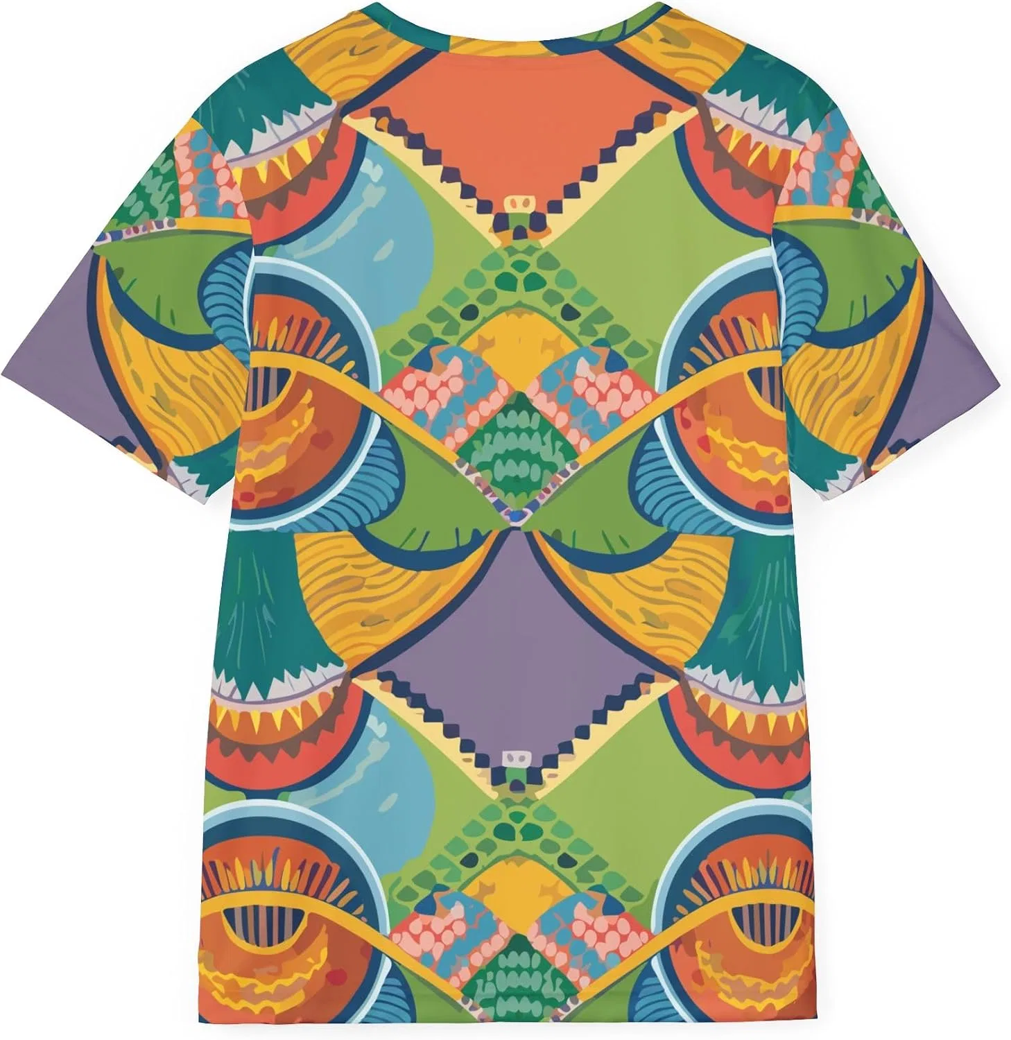 Унисекс футболка с африканским принтом AnjaAfrica, Multicolor — фото 2