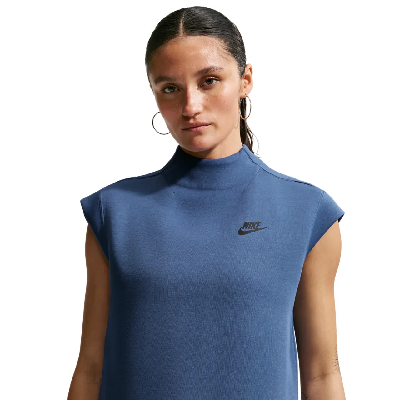Женский топ Tech Fleece Nike, цвет Mystic Navy/Black