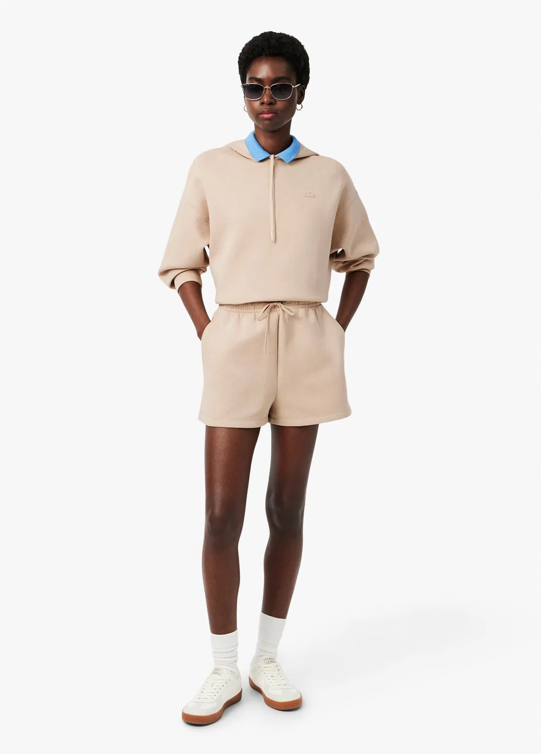 Шорты Lacoste Мини, Бежевые — фото 2
