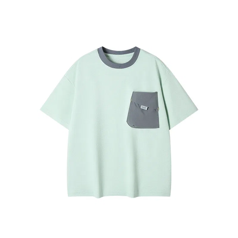 Детская быстросохнущая футболка с коротким рукавом Lee, Light Milk Gray Green