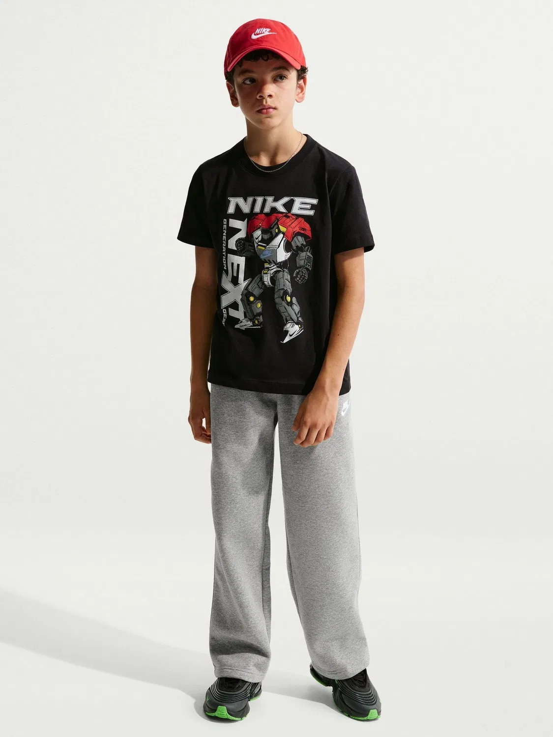 Джоггеры свободные Nike, серый меланж — фото 3