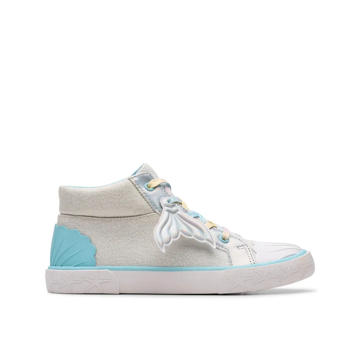 Детские кроссовки с высоким верхом Foxing Wish Hi Kid Clarks, Gold