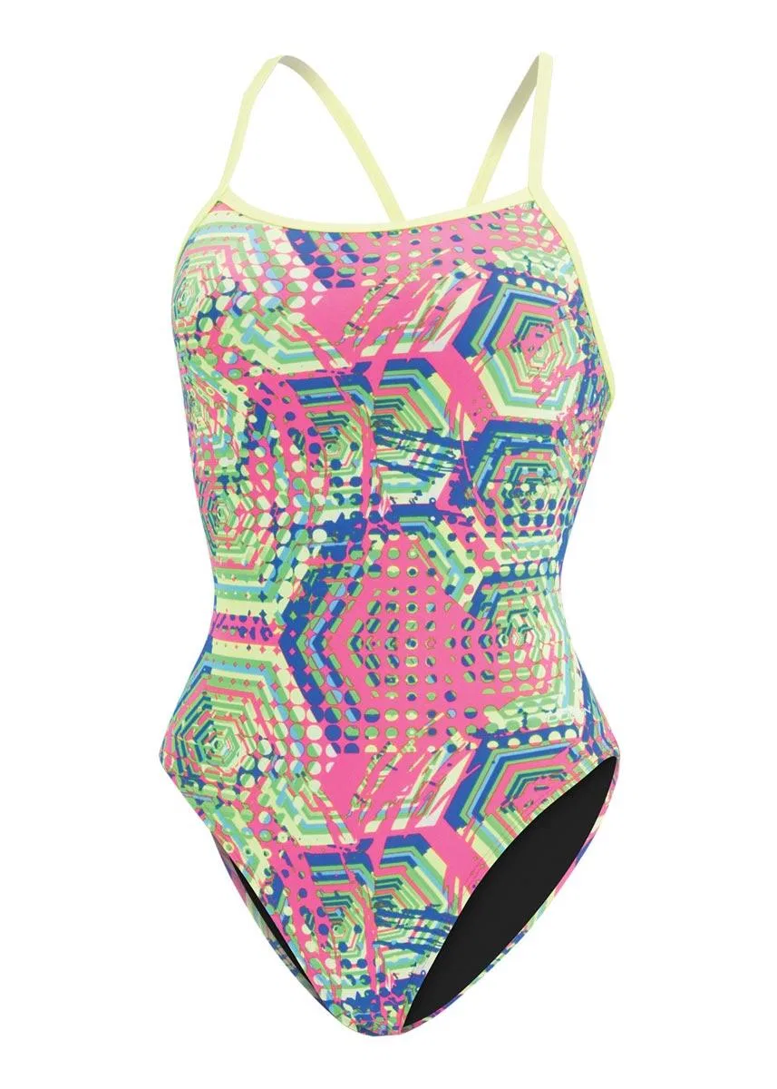 Детский купальник с V-образной спинкой Reliance Hive Dolfin, Rosa Gelb