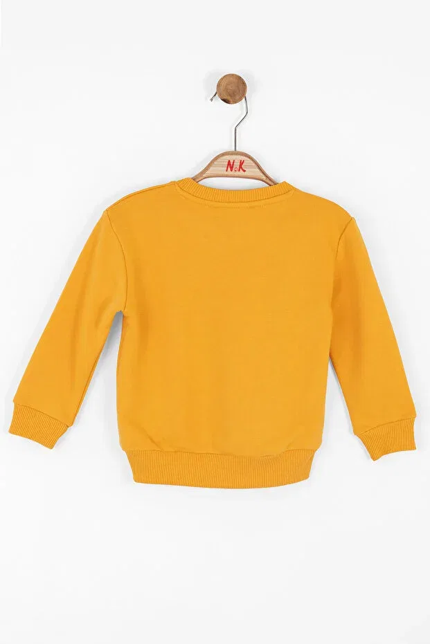 Детский комплект спортивного костюма для мальчиков с принтом Echoes Nk Kids, Orange Cream — фото 3