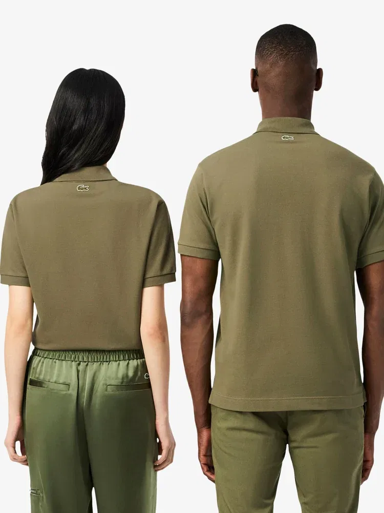 Футболка поло с мягким брендингом LACOSTE, Khaki — фото 3