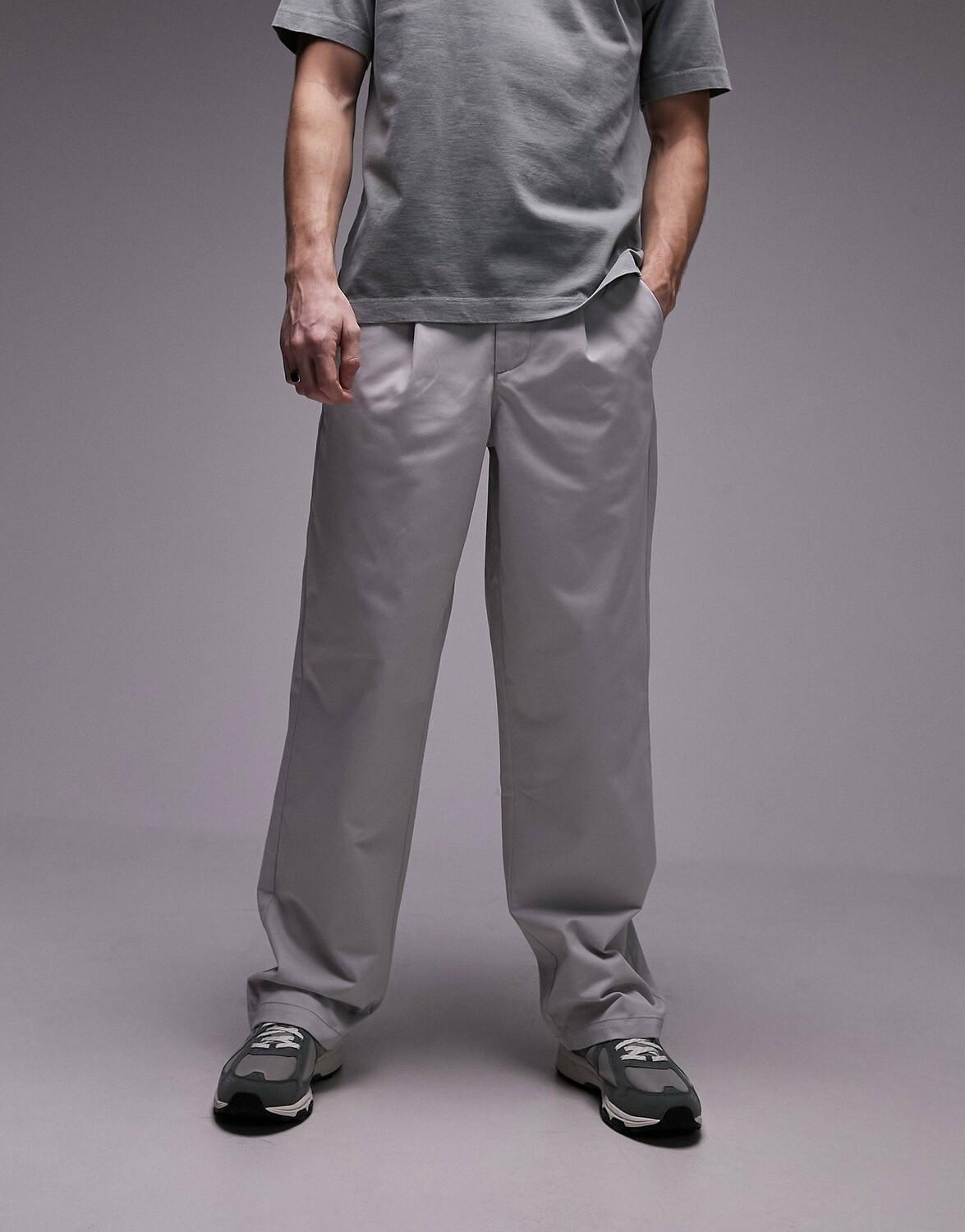 

Брюки Topman With Pleats, серый
