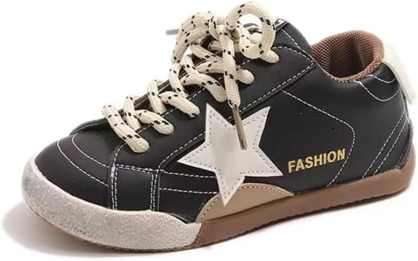 Детские кроссовки с блестками для мальчиков и девочек Sparkle Star Canyoule, Black