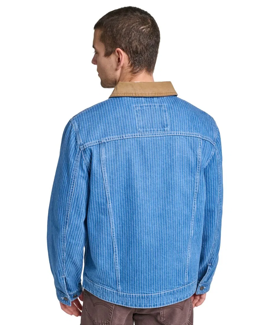 Джинсовая куртка Levi's Depot, Indigo Stripe — фото 4