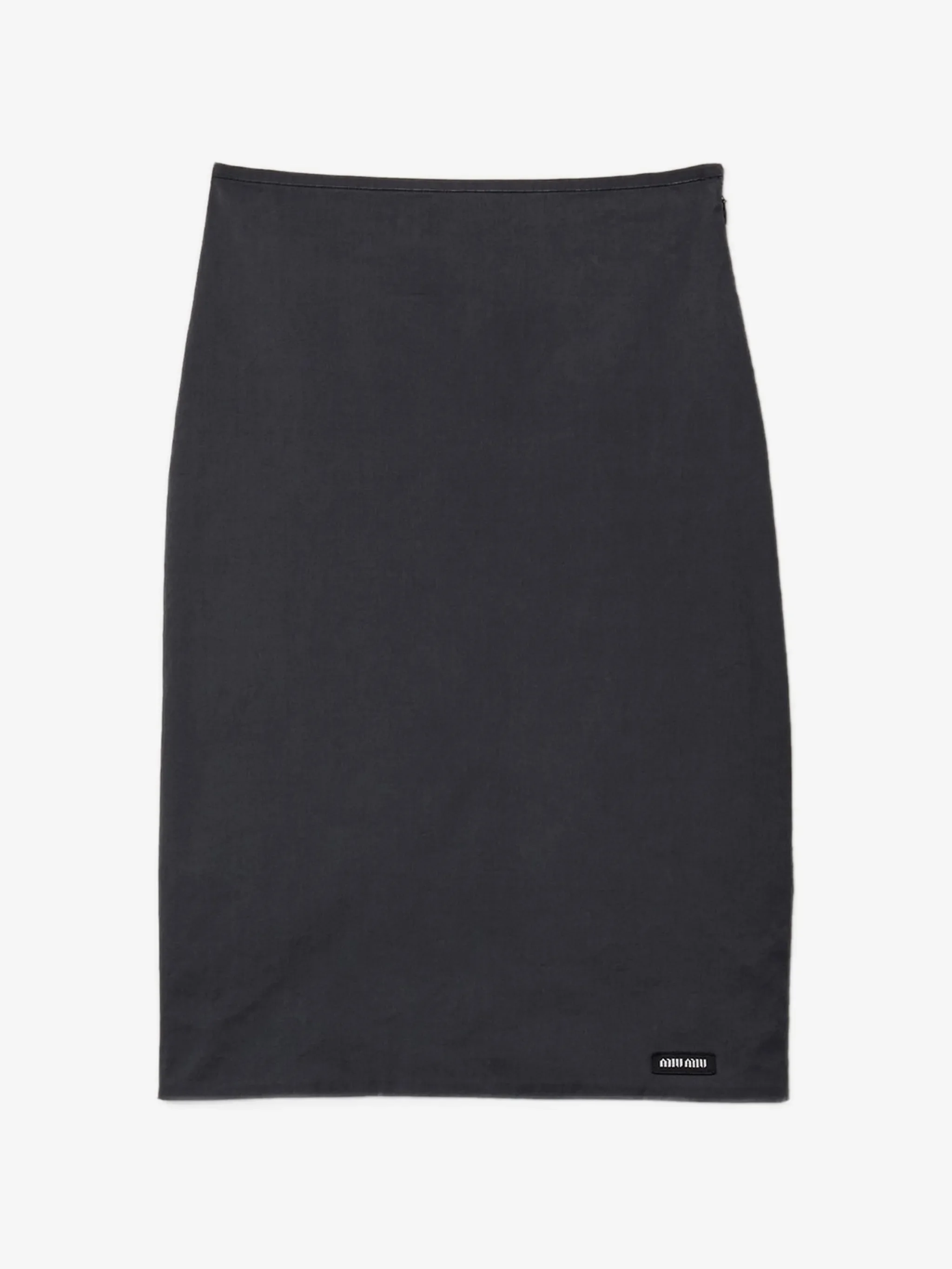 Юбка Miu Miu Stretch Poplin, черный — фото 3