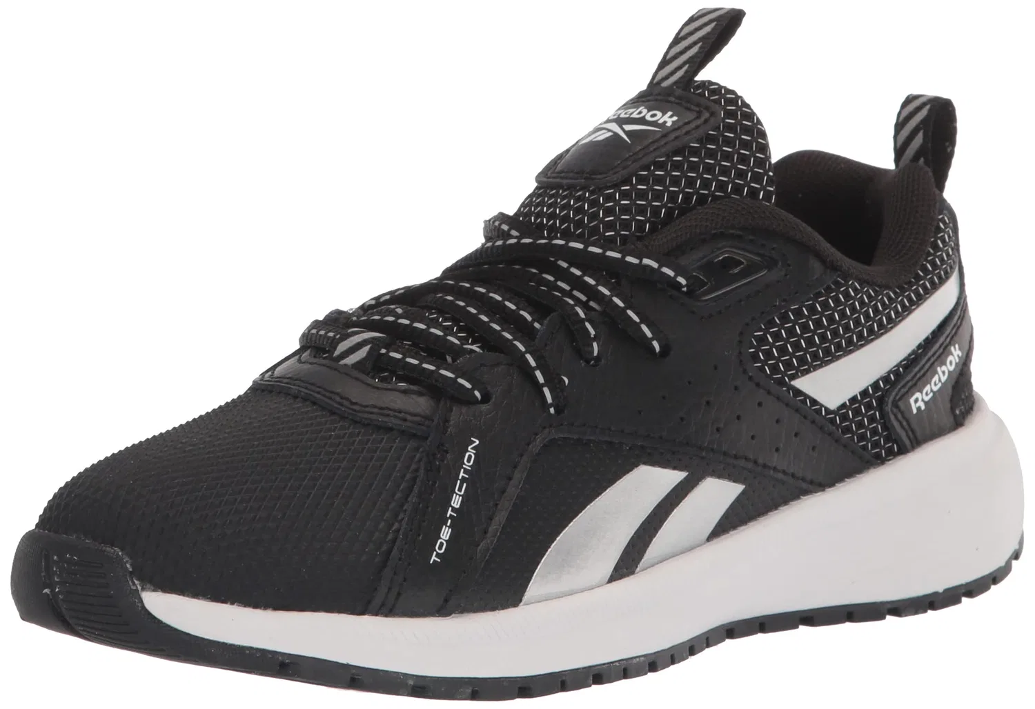 Детские кроссовки для мальчиков с закрытым носком Durable Xt Reebok, Nero Argento Metallico Bianco