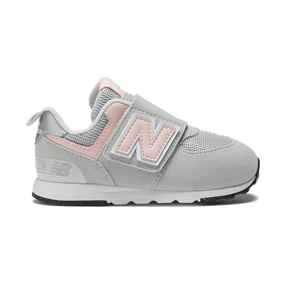 Кроссовки 574 Hook&Loop New Balance, серый