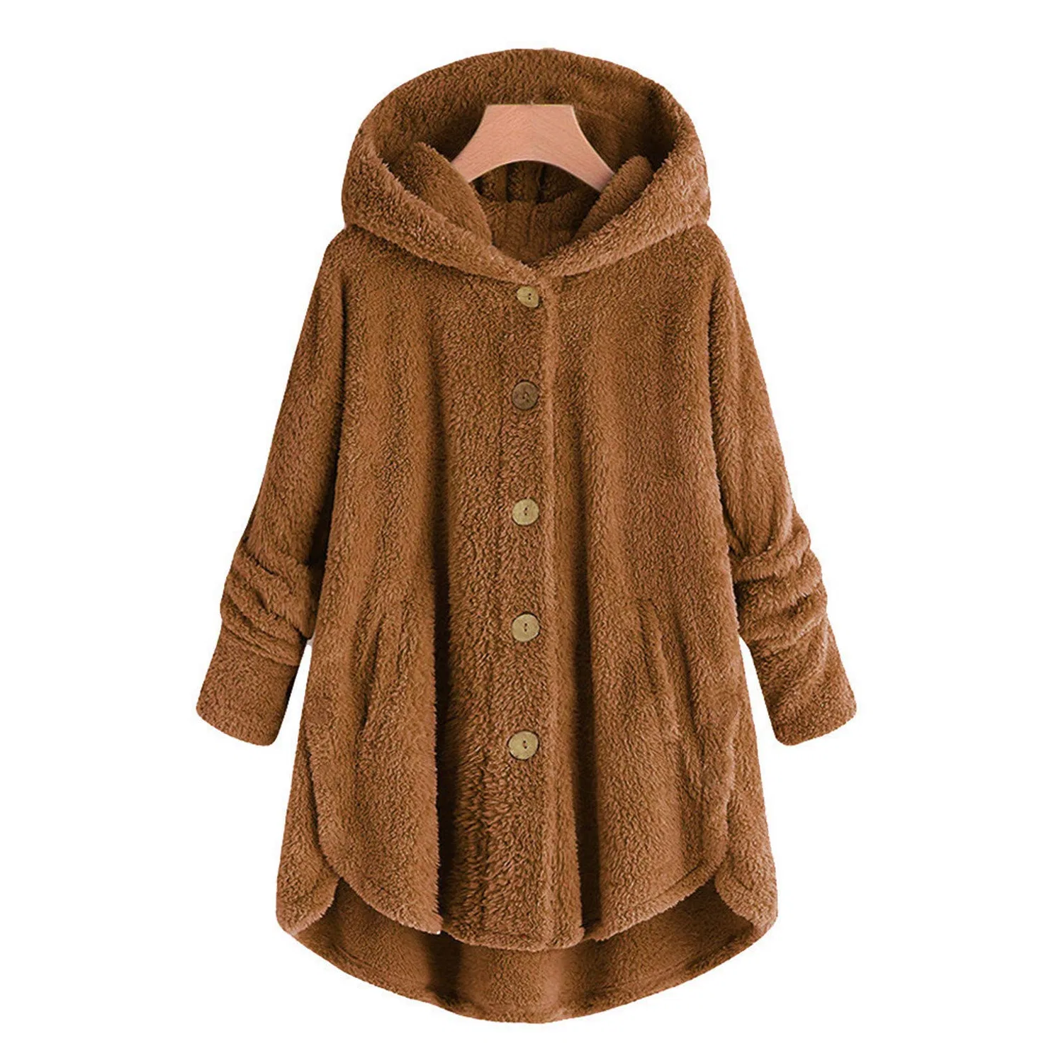 Женская куртка с капюшоном Oversized Winter Long Sleeve, 59 — фото 4