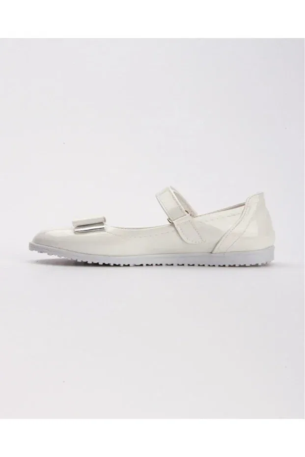 Детские балетки для девочек с принтом Non-Slip sole girl's princess dress ballet flats i - off-white Generic Brands, White — фото 3
