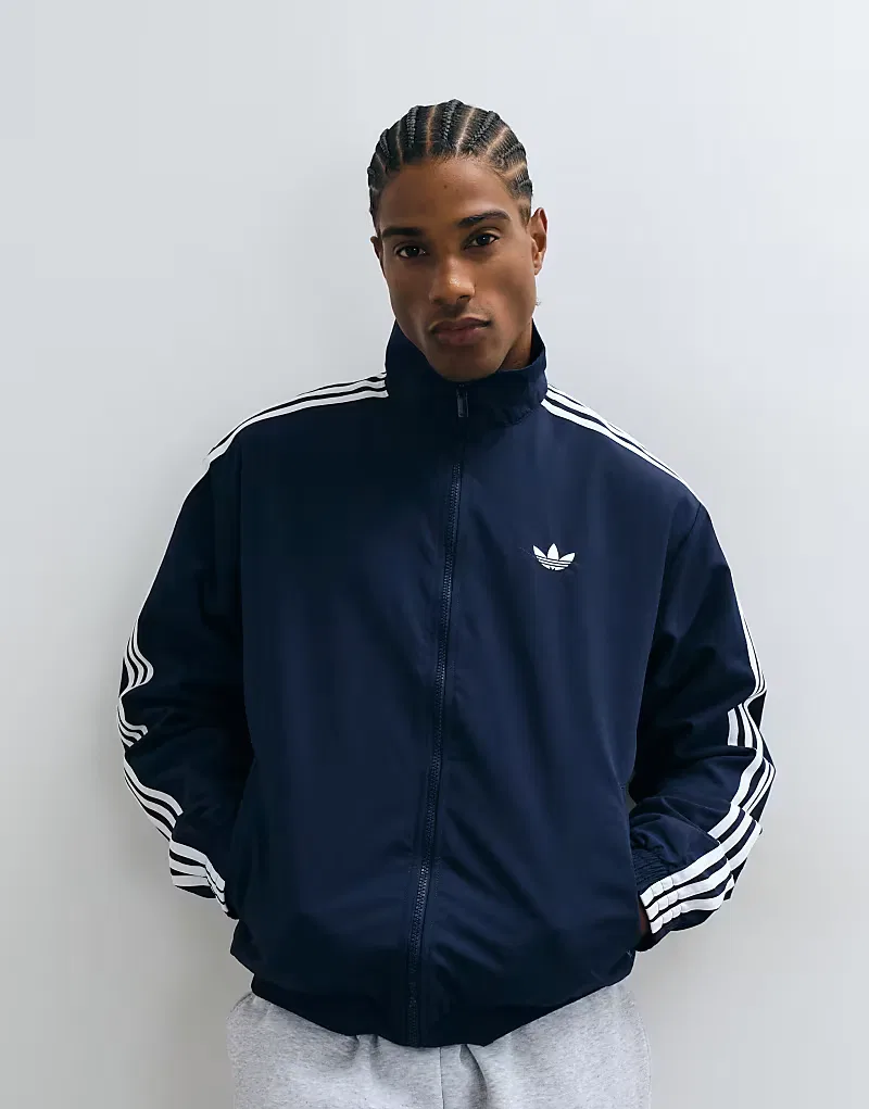 Спортивная куртка Adidas Originals Firebird из тканого материала, темно-синий — фото 4