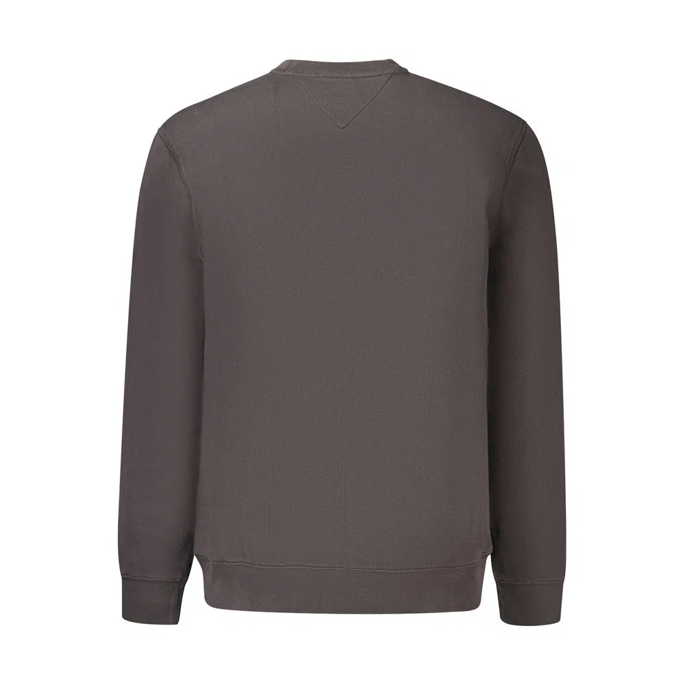 Мужской свитшот с длинным рукавом с вышивкой Tommy Hilfiger, Black — фото 2