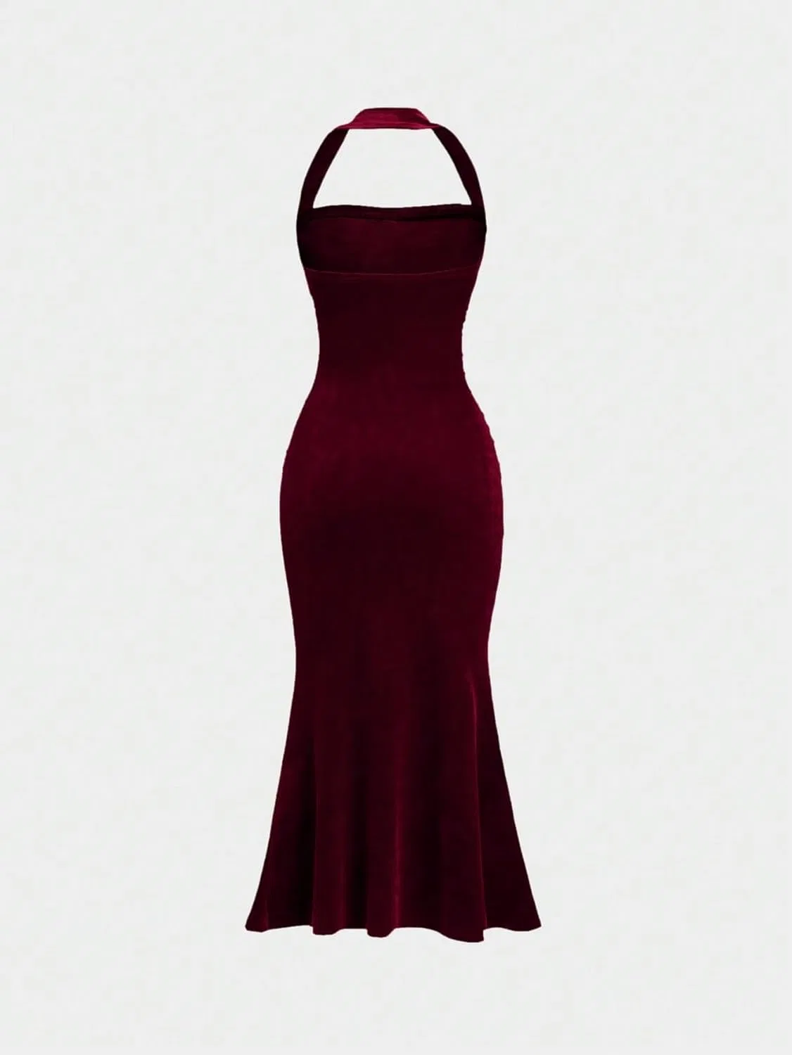 Женское элегантное платье без спины с запахом Bodycon, Hot Pink — фото 3