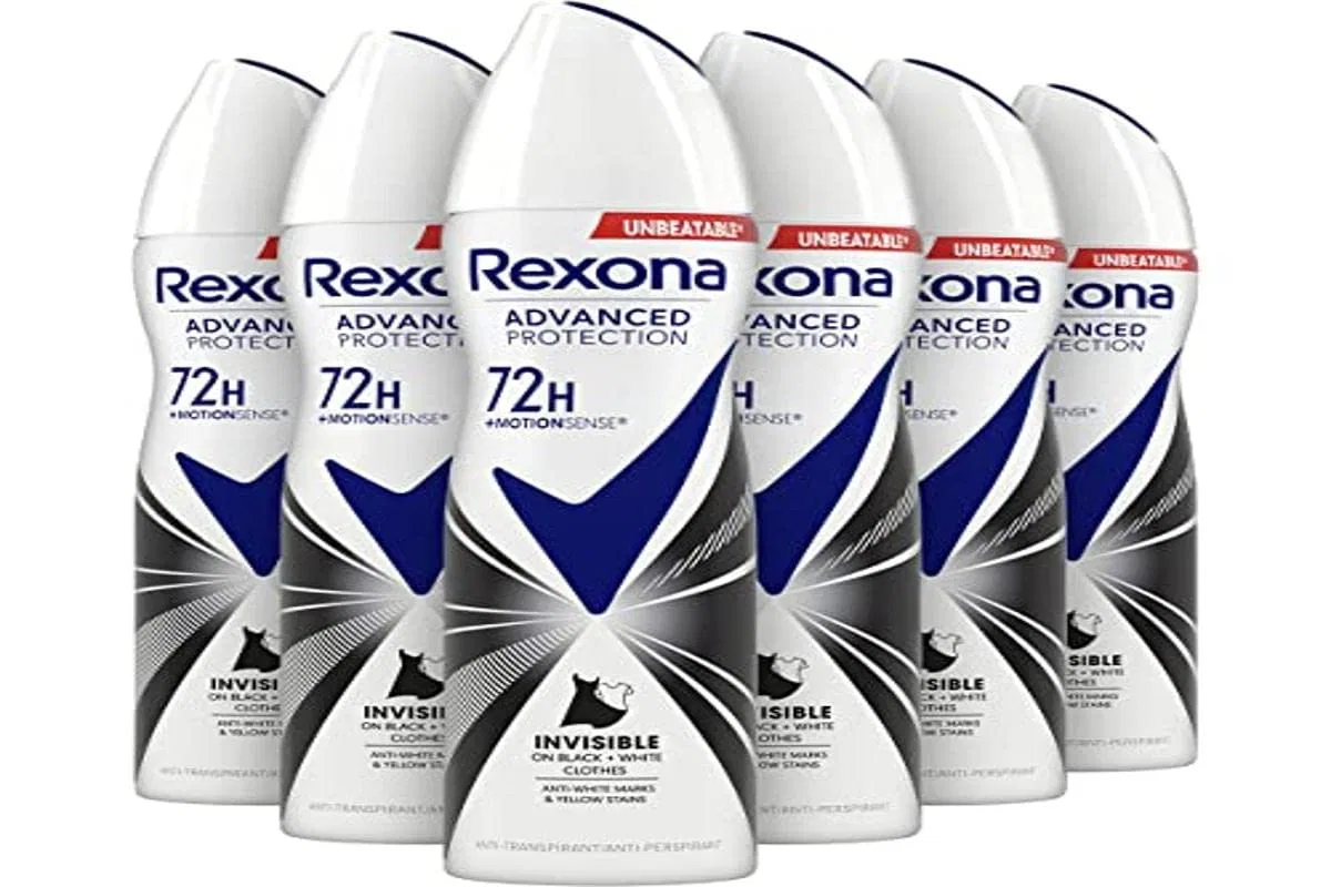 Дезодорант-антиперспирант Rexona Advanced Protection Invisible B&W, 6 x 150 мл