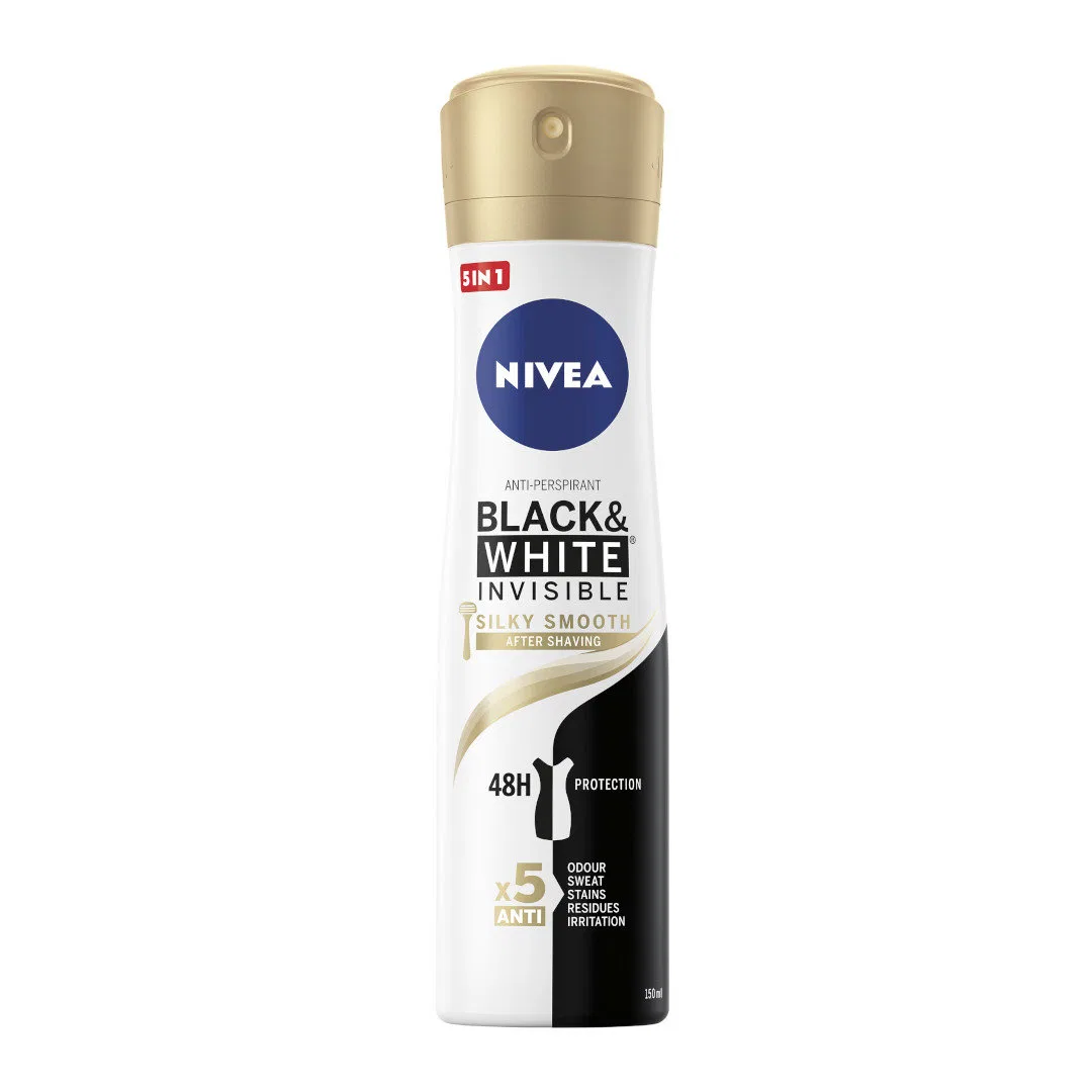 Антиперспирант-спрей 250 мл Nivea, Black & White Invisible Silky Smooth
