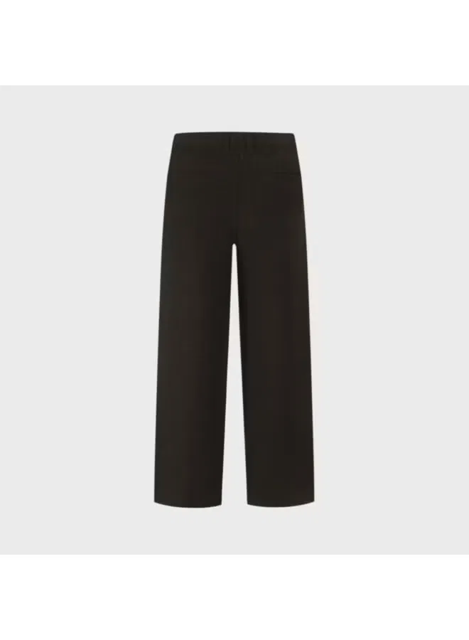 Брюки широкие из шерстяной смеси Zara, черный — фото 3