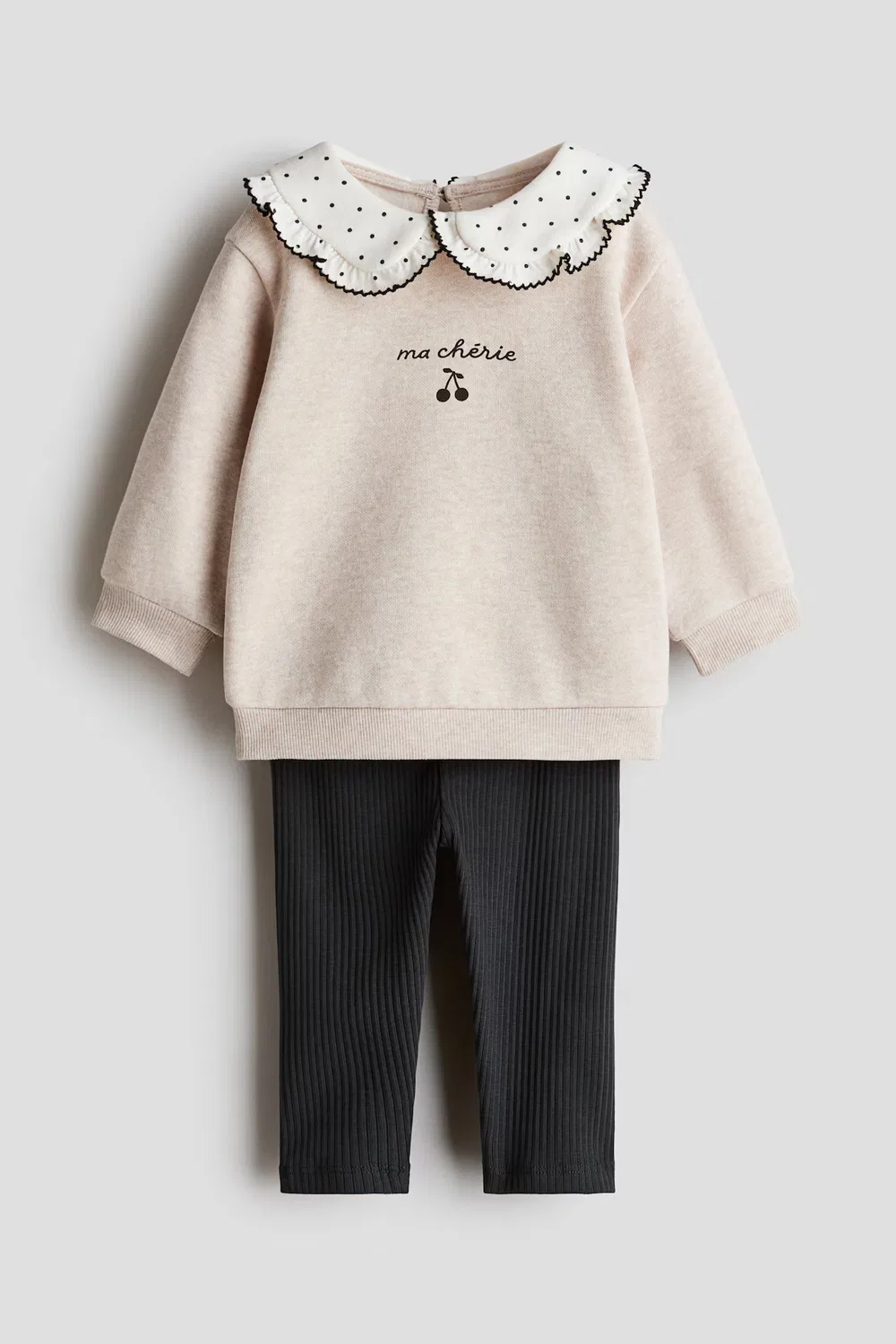 Комплект из двух предметов: рубашка и леггинсы H&M, Hellbeige/Ma Chérie — фото 4