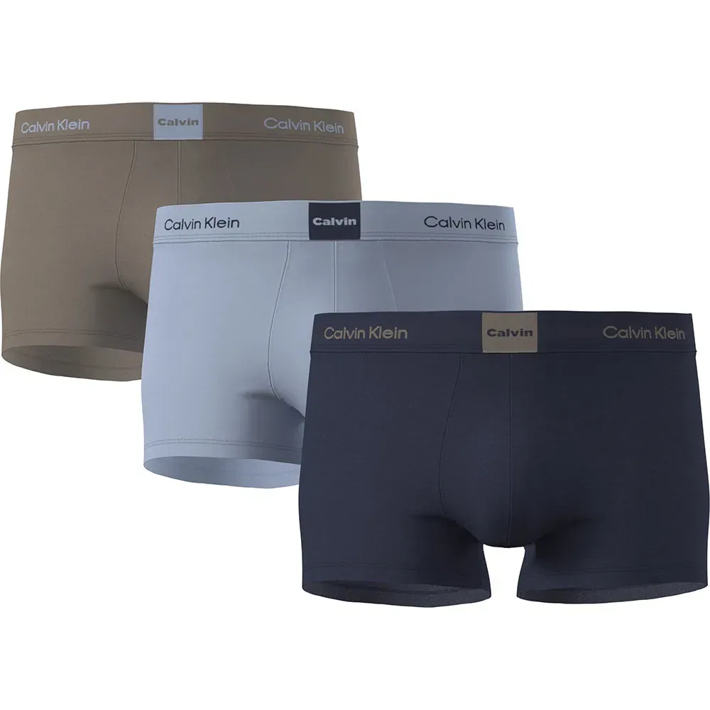 Трусы боксеры Calvin Klein, набор 3 шт, мультиколор