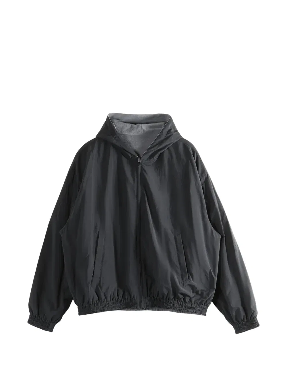 Двусторонняя куртка с капюшоном на молнии Balenciaga, черный