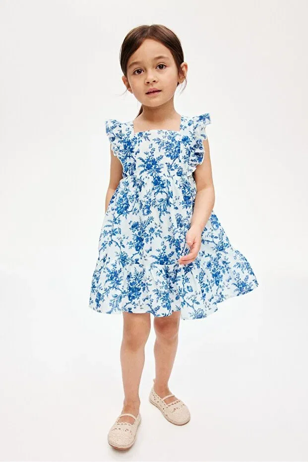 Детское платье с принтом H&M, Blue Floral