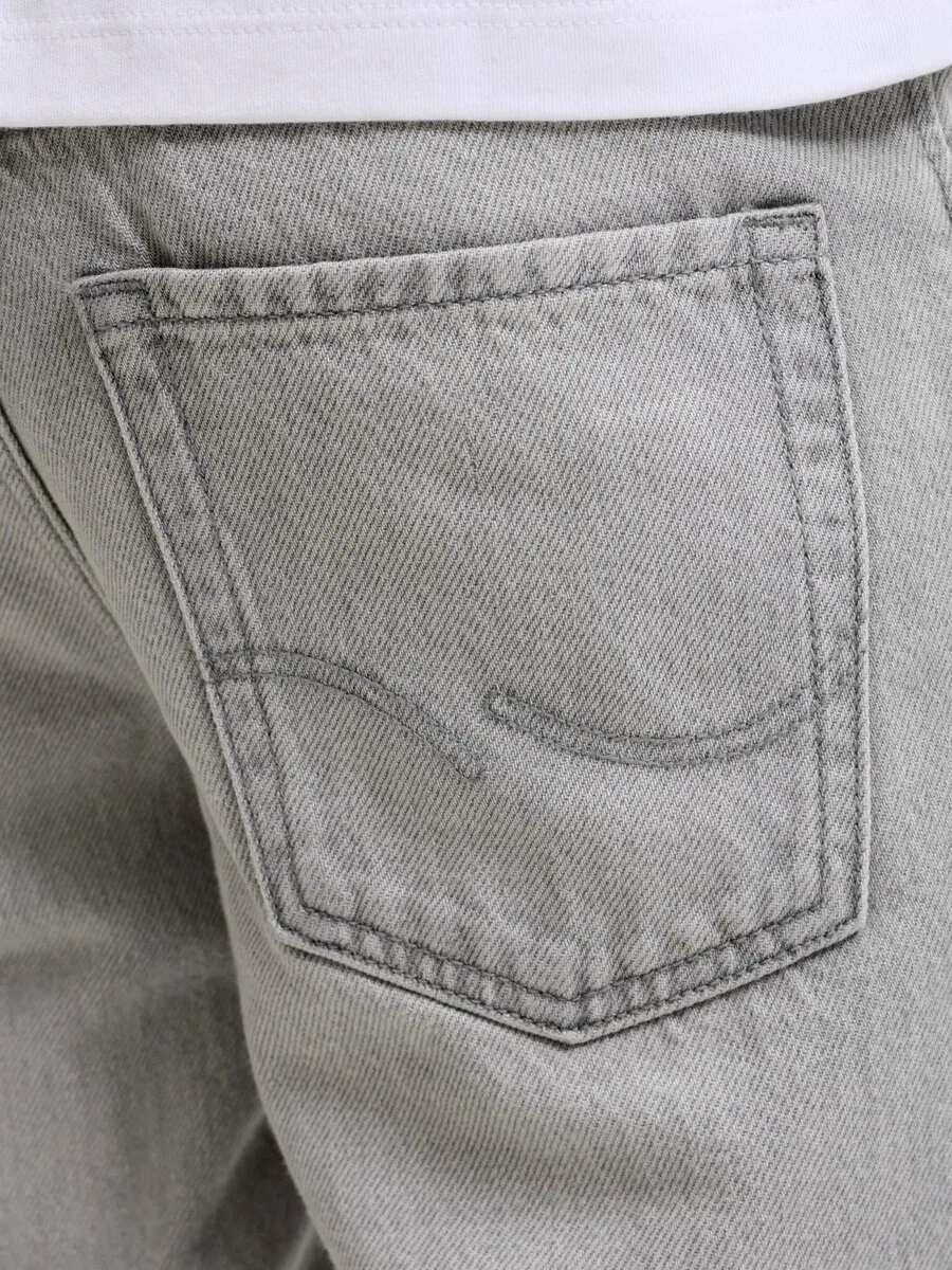 Джинсы Jack & Jones Junior Regular 'JJICLARK JJORIGINAL' серого цвета — фото 2