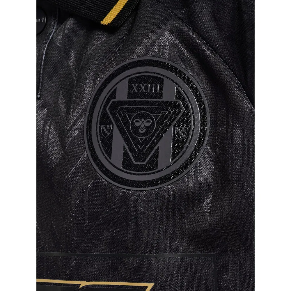 Детская футболка с поло и принтом Loose Bay Soccer Hummel, Black — фото 4