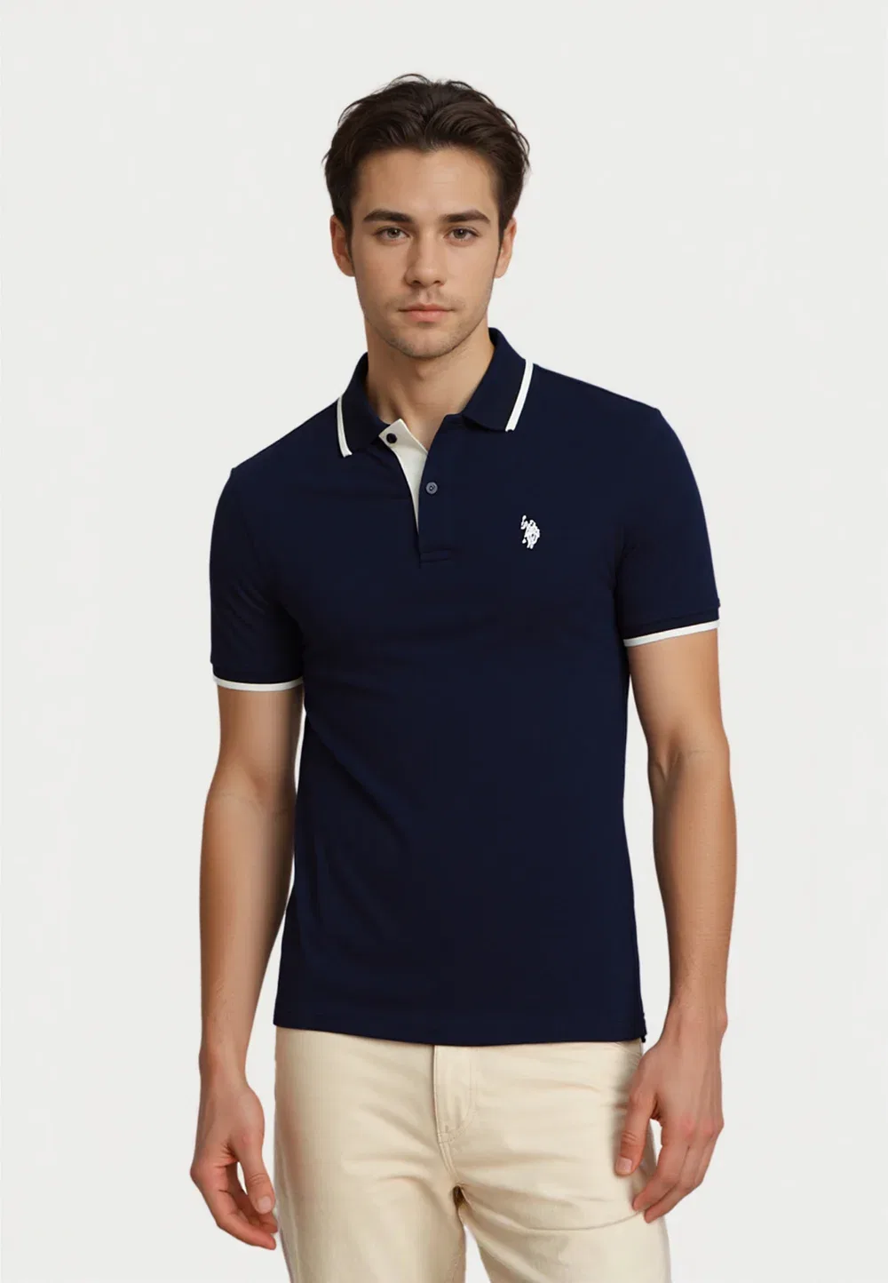 Модная рубашка-поло Kurzarm U.S. Polo Assn., Schwarz