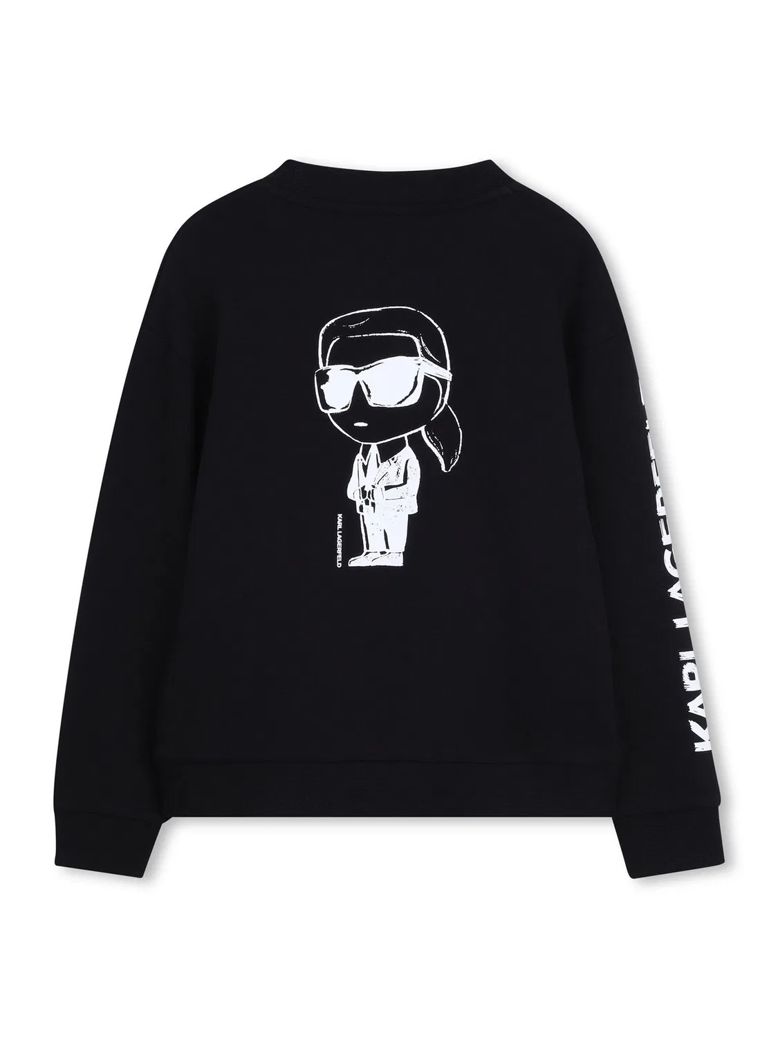 Толстовка стандартного кроя для мальчика Karl Lagerfeld Kids, черный — фото 2