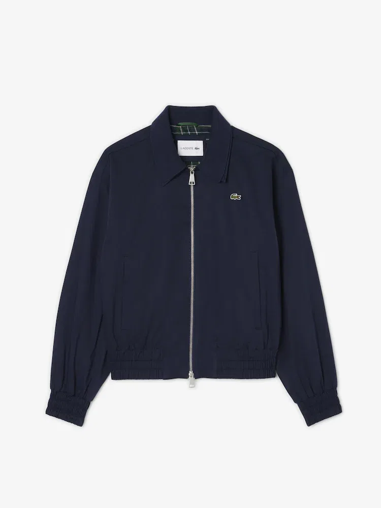 Жакет LACOSTE Relaxed Fit Gabardine, Navy — фото 4