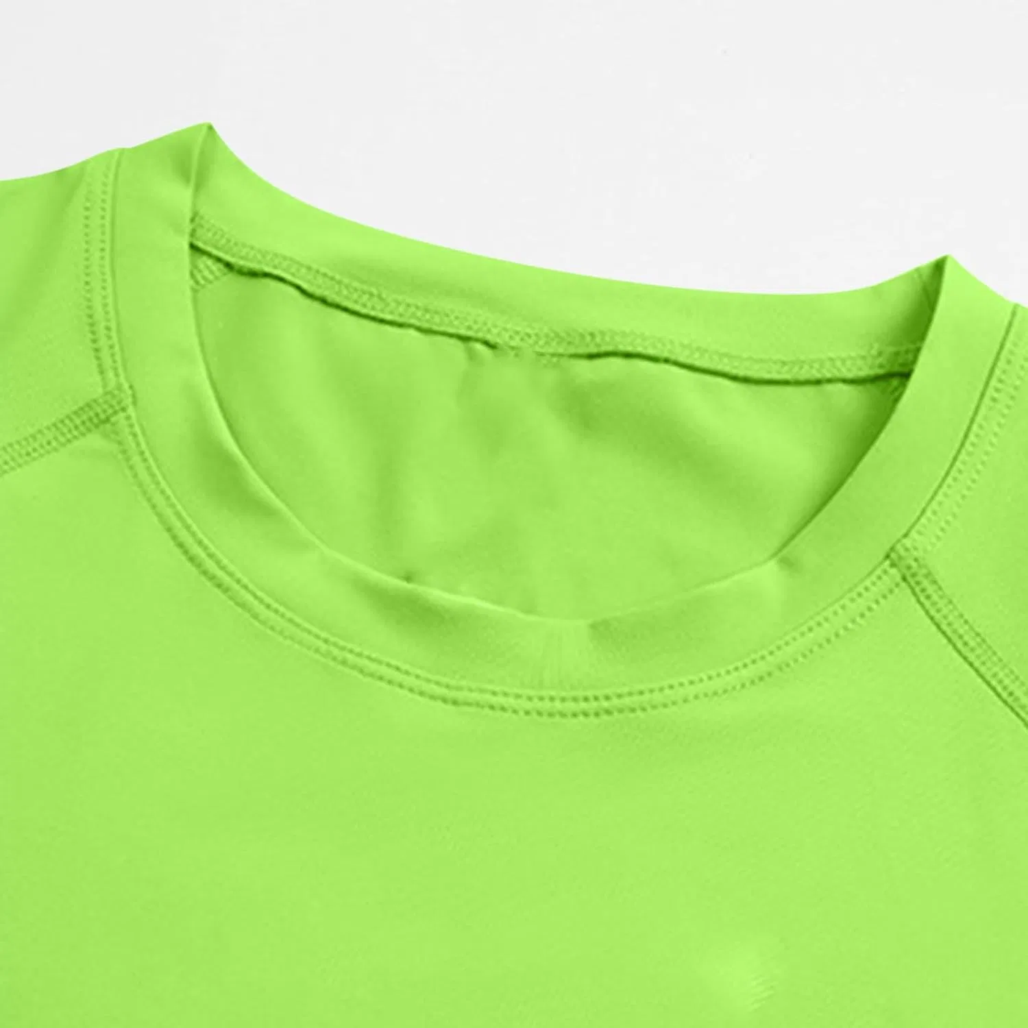 Мужская длинная футболка с круглым вырезом Slim Fit, Green — фото 4
