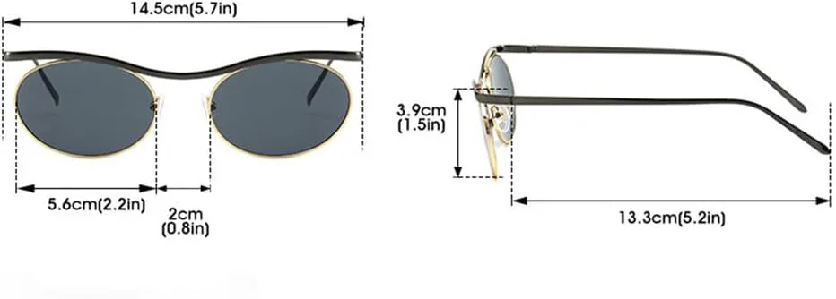 

Солнцезащитные очки UV400 – круглые, в стиле панк, с металлическим градиентом, для женщин и мужчин, для бега и занятий спортом на открытом воздухе generic, Gun-black