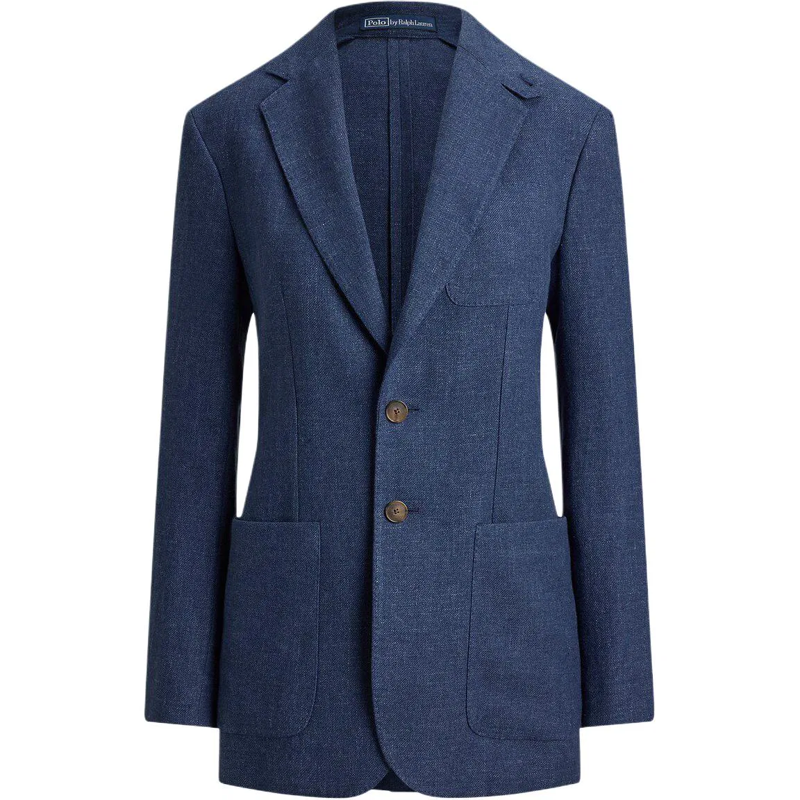 Женский деловой костюм с лацканами, прямой крой, Polo Ralph Lauren, Blue