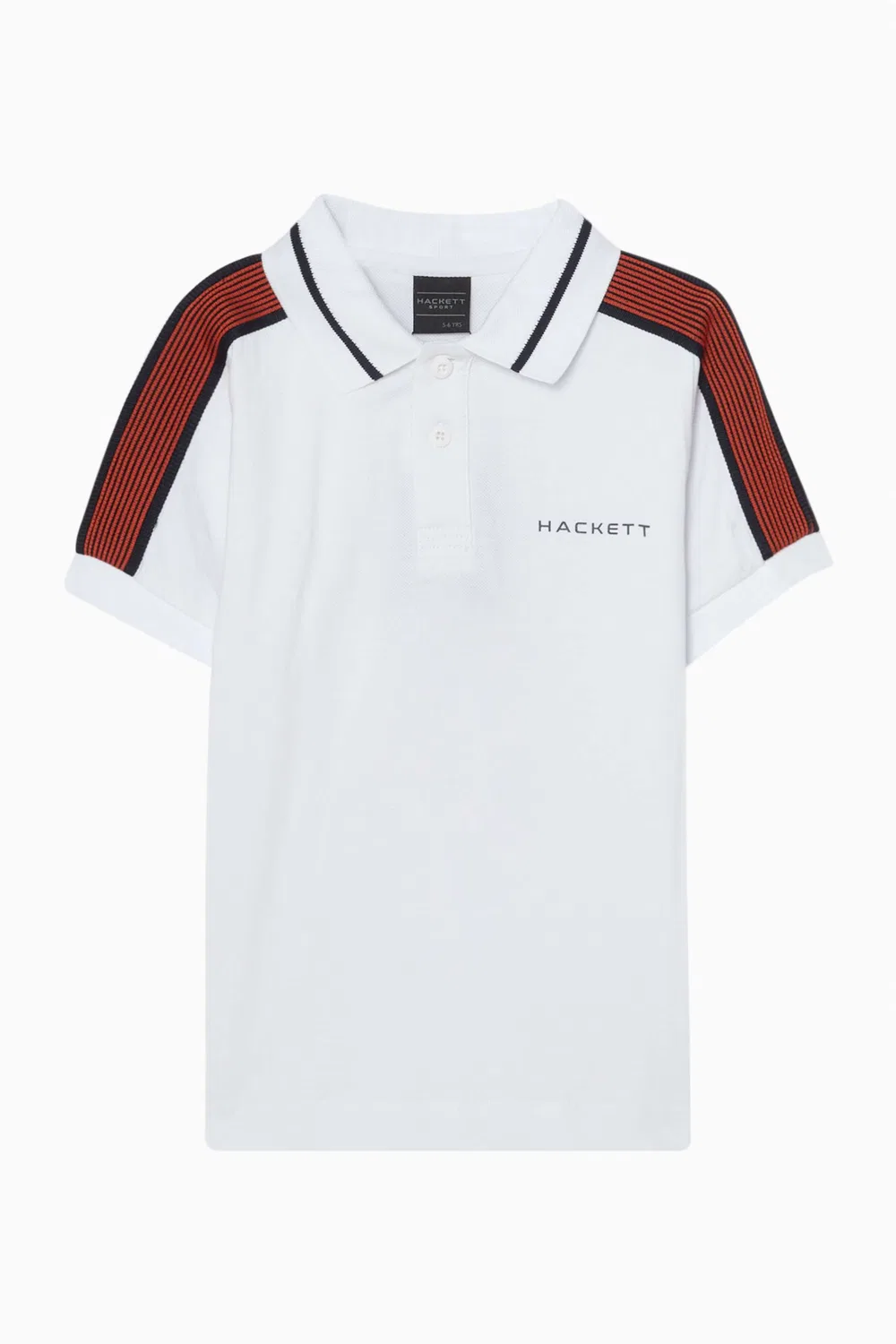 Поло с цветными блоками Hackett London, белый
