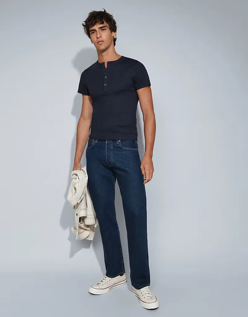Джинсы Levi's 501 свободного кроя, индиго
