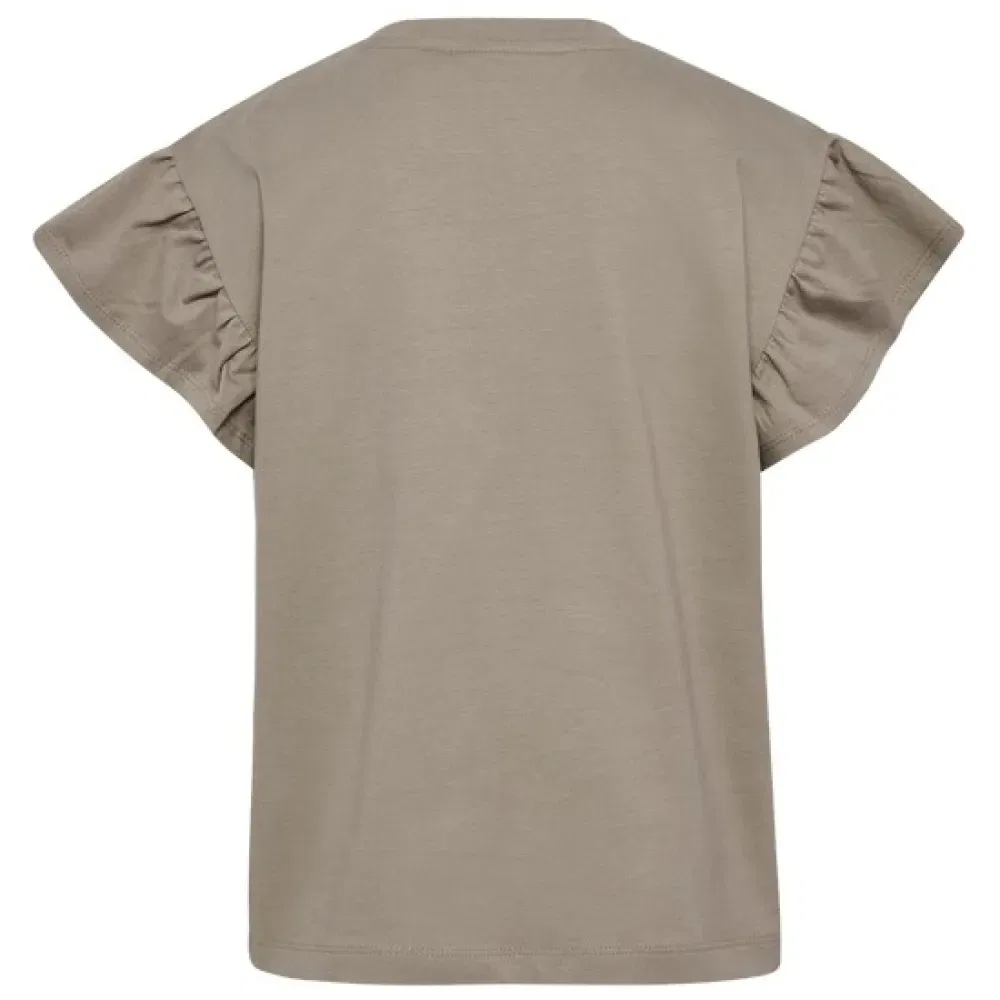 Детская футболка для девочек с рюшами Ruffle Big Bee Hummel, Beige — фото 4