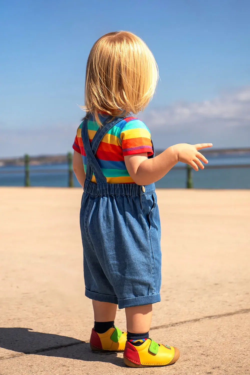 Детские джинсовые комбинезоны Carnkie Frugi, Blue — фото 4