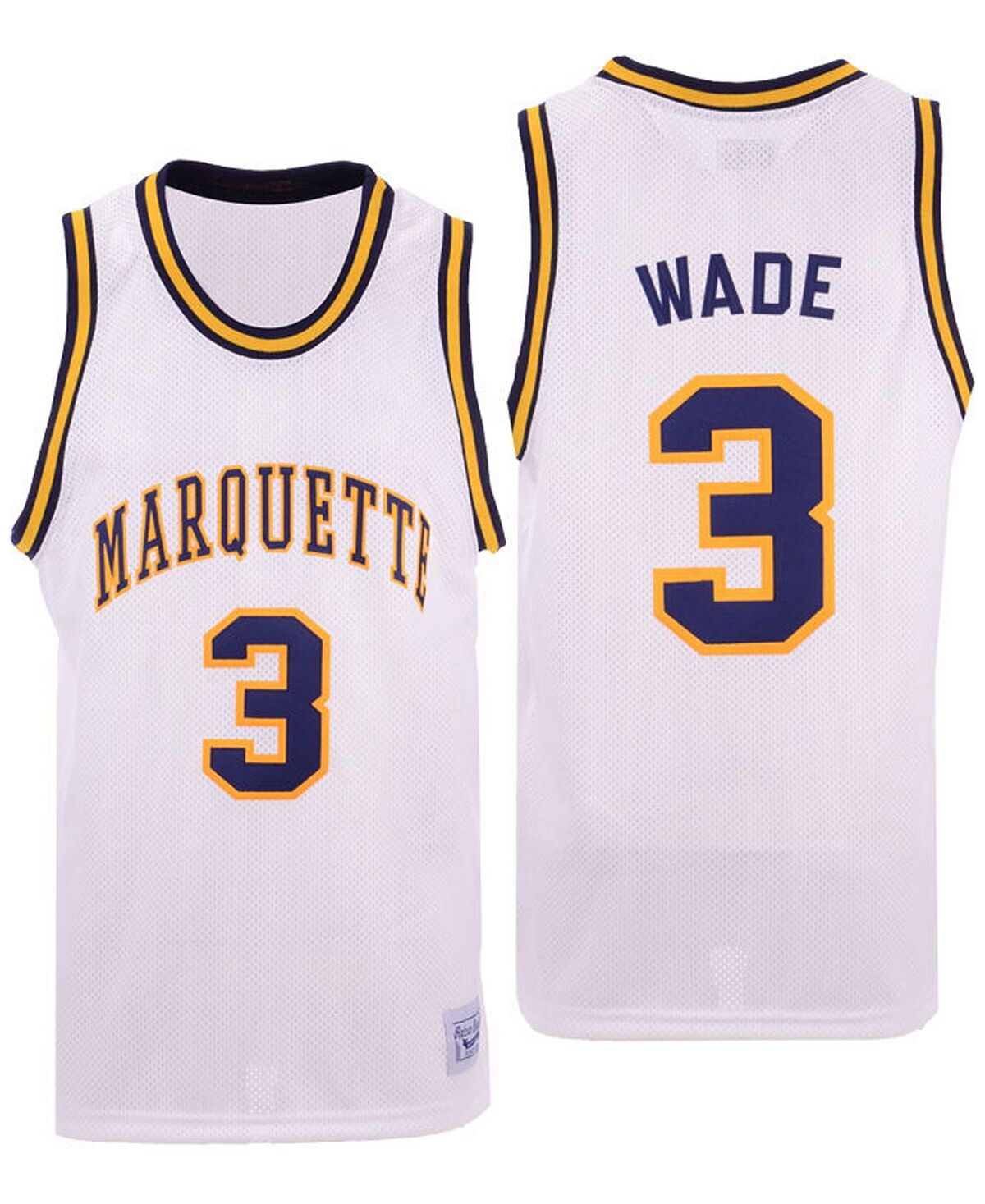 

Мужская джерси dwyane wade marquette golden eagles throwback Retro Brand, белый