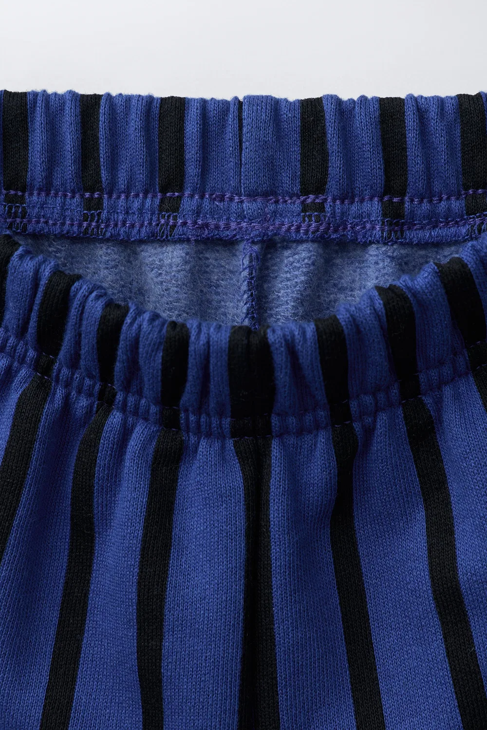 Комплект из полосатой толстовки-поло и широких брюк. ZARA, Bluish — фото 4