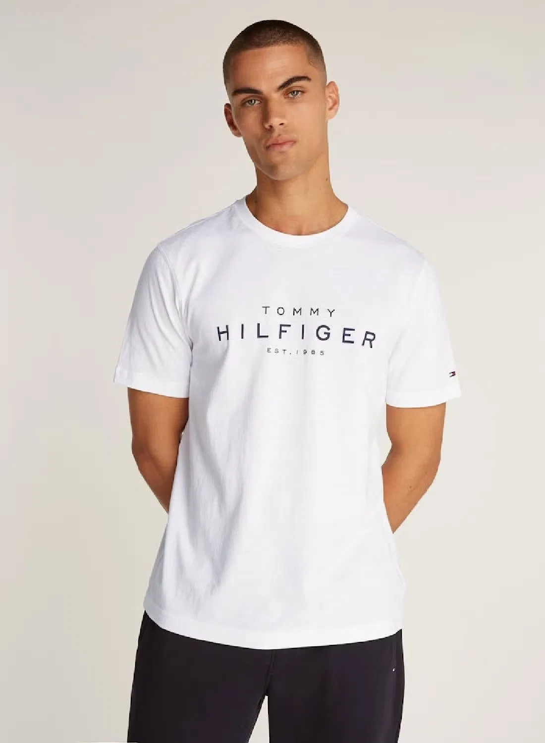 Футболка с логотипом Big Hilfiger Tommy Hilfiger, белый