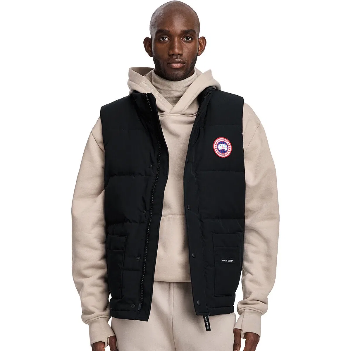 Мужской жилет с наполнителем из пуха Freestyle Crew Vest Canada Goose, черный — фото 3