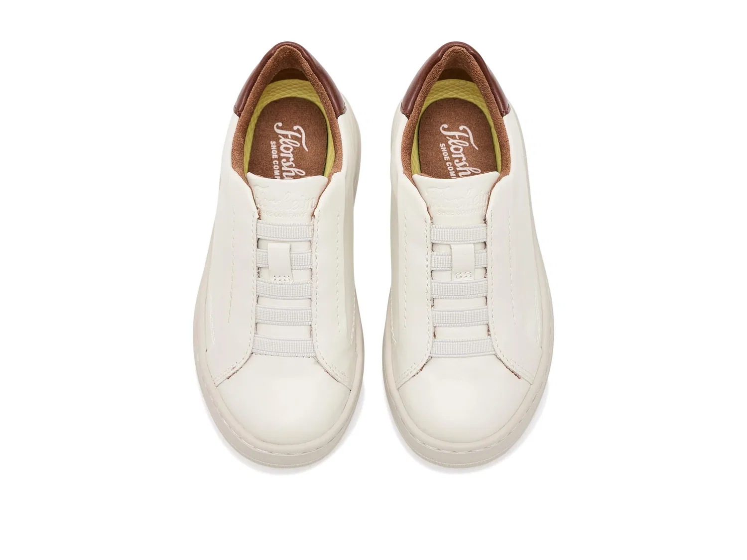 Кроссовки Monopoli Elastic Lace to Toe, Jr. (для малышей, маленьких и больших детей) Florsheim Kids, Cream — фото 3