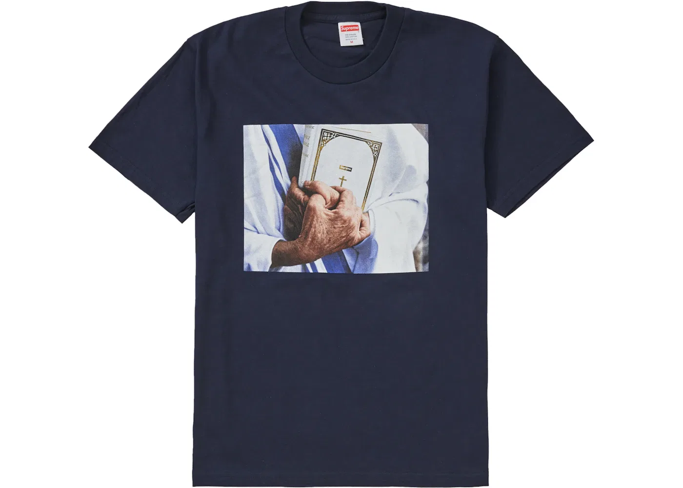 Мужская футболка с принтом Bible Tee Supreme, Navy