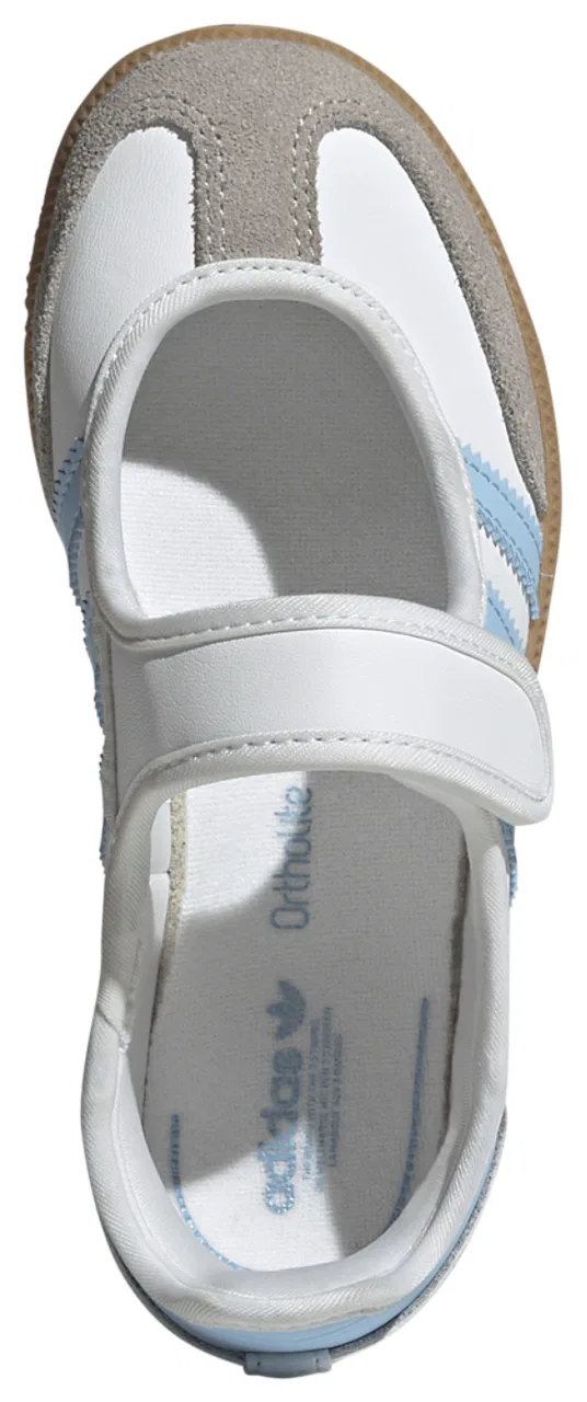 Детские кроссовки для девочек Samba Jane adidas, Ftwr White/Clear Sky — фото 4
