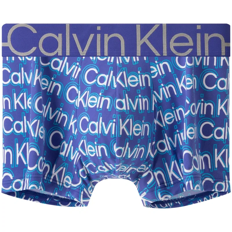 Мужские боксеры с принтом Calvin Klein, Royal Blue All Over Print
